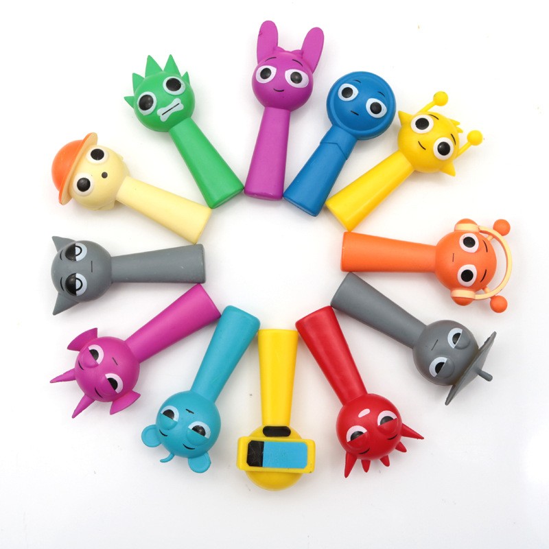 Mini Figurina Sprunki, MisteryBox, 6 Personaje Diverse de Colectionat, 7.3 - 9 cm, Multicolor [6]