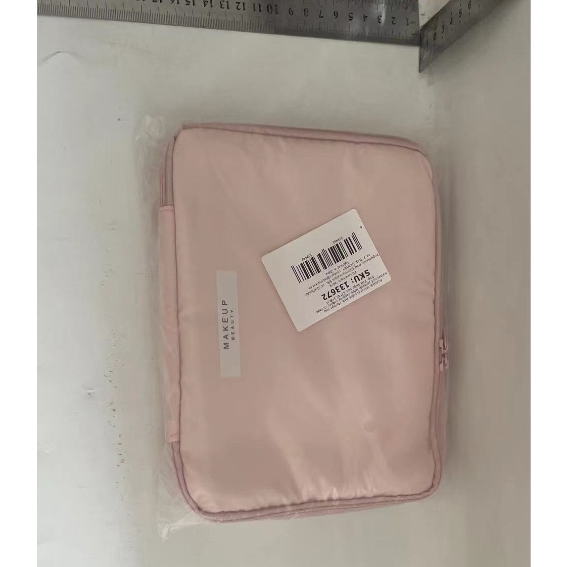 Geanta de Calatorie, pentru Cosmetice si Articole de Toaleta, Material Impermeabil, 2 in 1, Portfard Interior Detasabil, 23 x 16 x 8 cm, Roz [1]