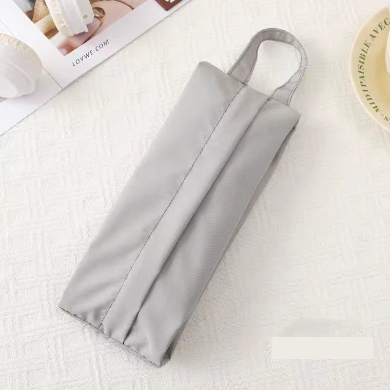 Geanta de Depozitare, Pentru Haine Mici, Lenjerie, Sosete, Cosmetice, Impermeabila, cu Maner, 10x20x3 cm, Gri [1]