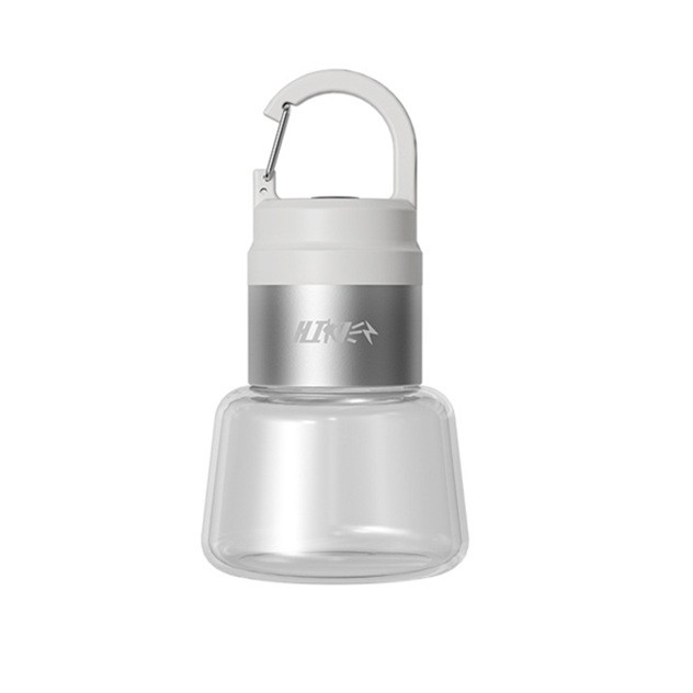 Lampa Portabila, de Voiaj/Camping, Incarcare USB, IPX5, LED RGB, din ABS, 300 mAh, 10 x 5.5 x 5.5 cm, Alb [2]