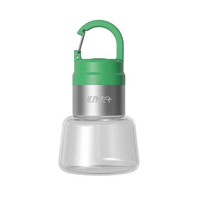 Lampa Portabila, de Voiaj/Camping, Incarcare USB, IPX5, LED RGB, din ABS, 300 mAh, 10 x 5.5 x 5.5 cm, Verde [2]