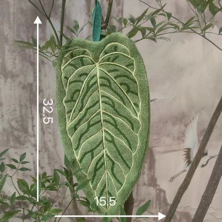 Prosop de Bucatarie, Model Frunza, 32.5 x 15.5 cm, Verde [5]