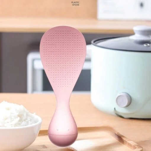 Lingura de Orez Termorezistenta, Roz, cu Baza Antialunecare, Perfecta pentru Preparare si Servire [2]