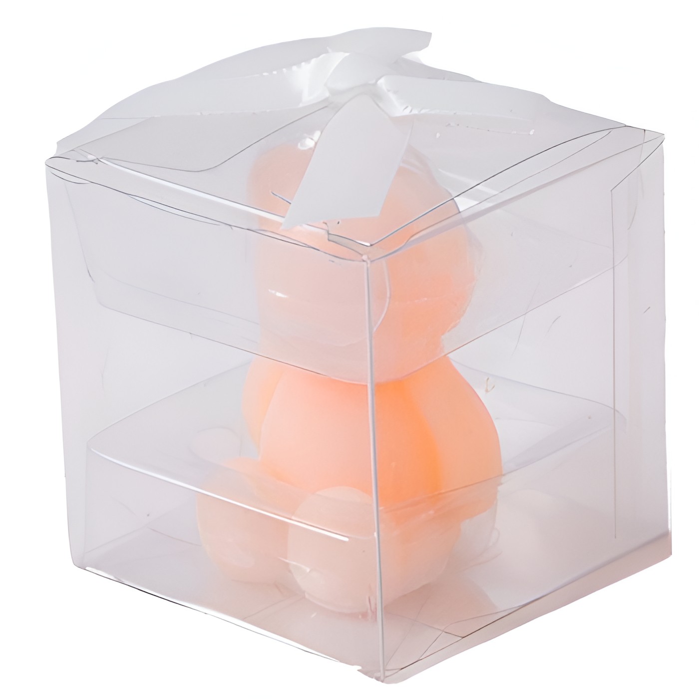 Lumanare Parfumata, Model Ursulet, Portocalie, Aroma de Piersica, 5.5x3.6x4 cm [3]