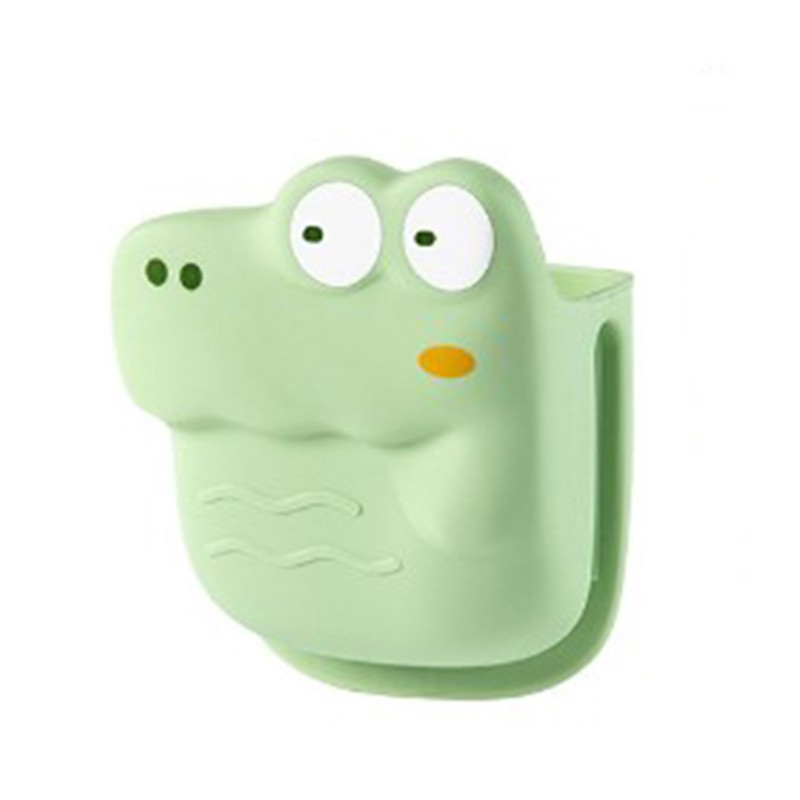 Ustensile pentru Bucătărie - Manusa din Silicon pentru Cuptor, Anti-Alunecare, pentru Capace, Oale, Tigai, de Uz Casnic, Rezistent la Temperaturi Inalte, Model Animat, 10x12 cm, Verde