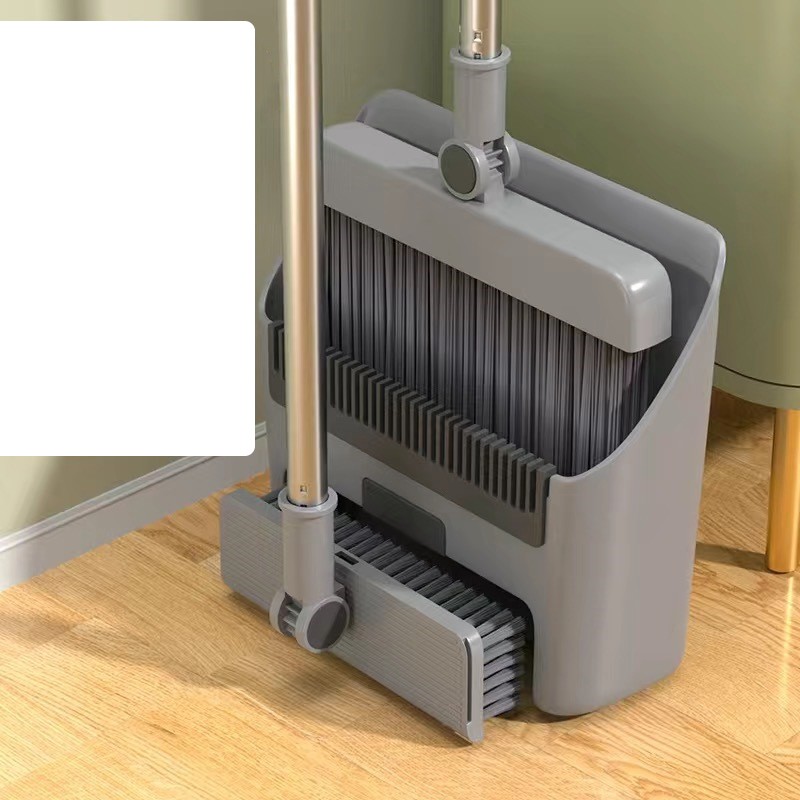 Matura Perie si Faras cu Coada Set 3 in 1, cu Dinti de Pieptene pentru Curatare Matura, rotativ, pliabil, detasabil, Otel inoxidabil si Polipropilena, Gri inchis [1]