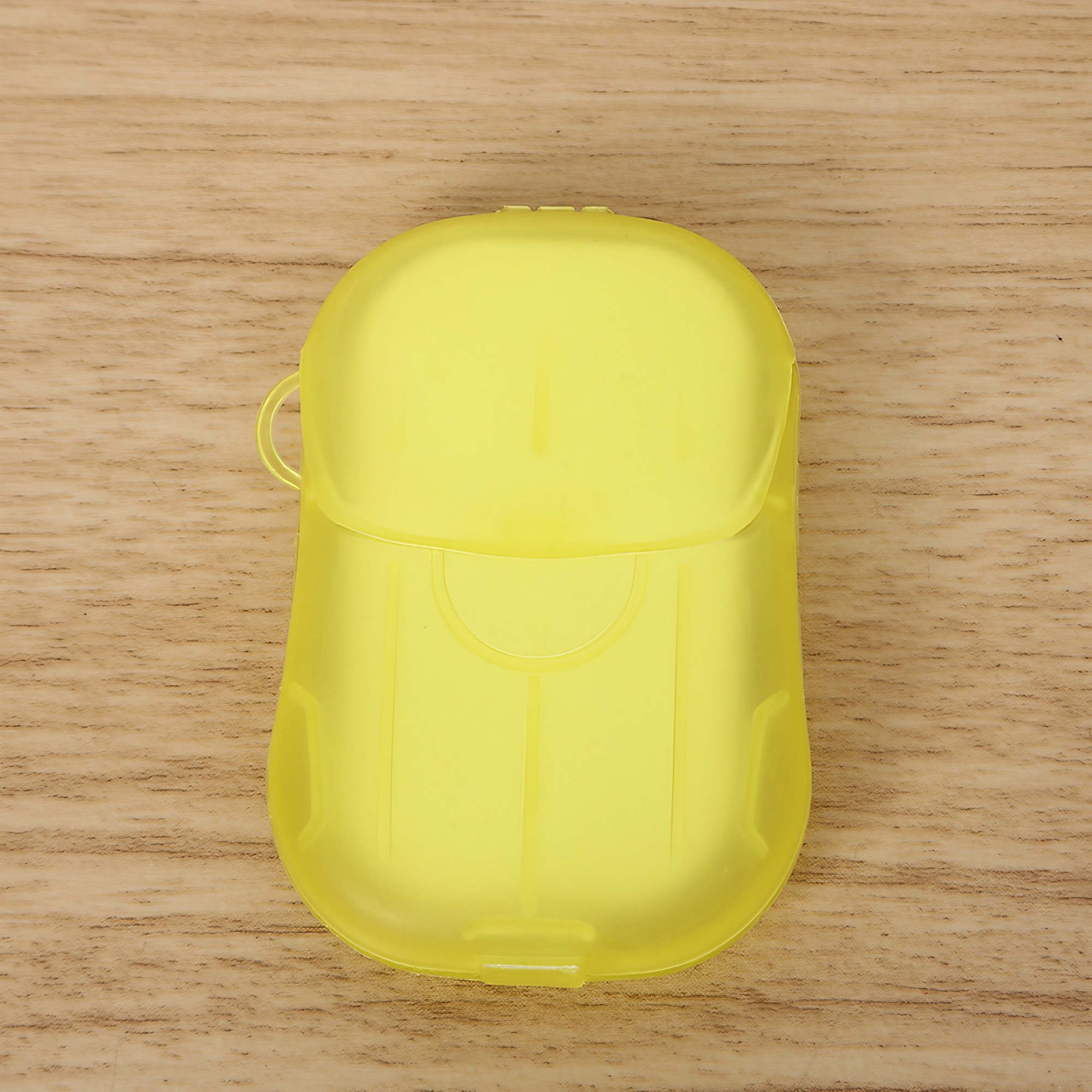 Mini Cutie de Sapun din Hartie, de Unica Folosinta, Portabila, Potrivit pentru Calatorii, 20 foite, Galben [7]