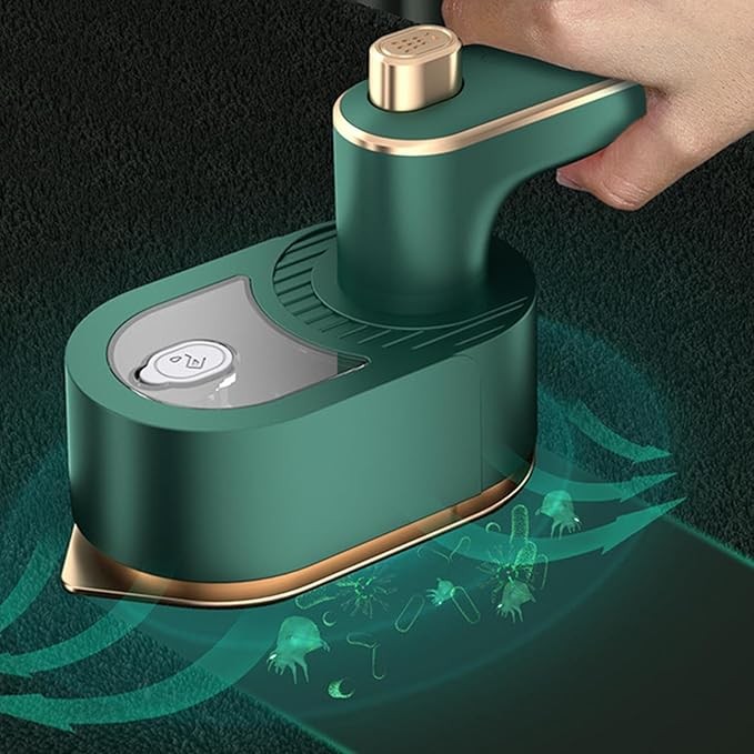 Mini Fier de Calcat, Pliabil si Portabil, Calcare Verticala/Orizonala, cu Abur, 50 ml, 40W, 10.5 x 12 cm, Verde [1]