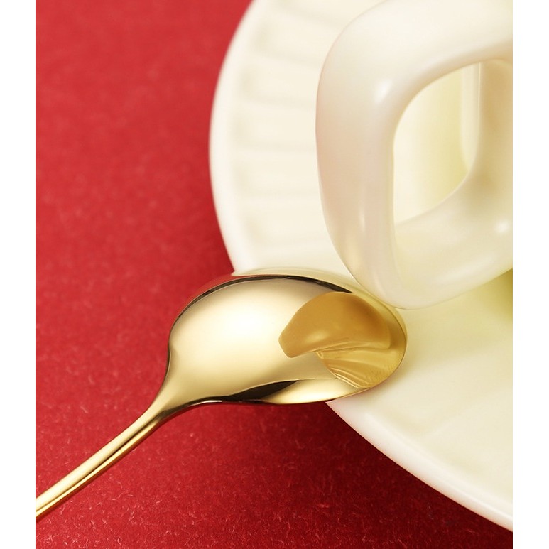 Set 4 Lingurite, Tema Craciun, Model Carry The Merry, 4 Modele, din Otel Inoxidabil, 19.5 x 16 x 2 cm, Multicolor [1]