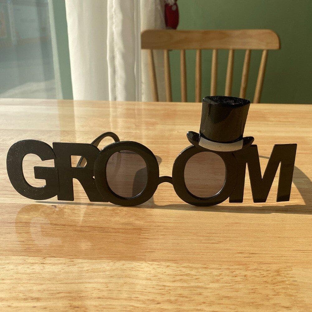 Ochelarii Decorativi, Tema Nunta, Model Groom (Ginere), din Plastic, Negru [4]
