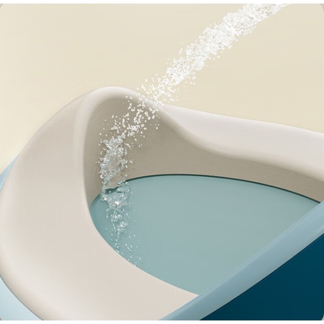 Olita pentru Copii, +1an, Portabila, cu Capac, Model Prietenos, Non-Toxic, Compartiment Detasabil, cu 4 Picioare, Usor de Curatat, Verde Gold [1]