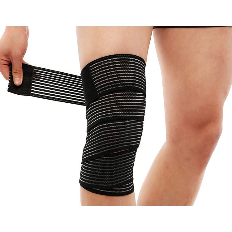 Orteza Elastica, Pentru Picior/Mana, cu Prindere Velcro, 7.5 x 180 cm, din Nailon, Negru [4]