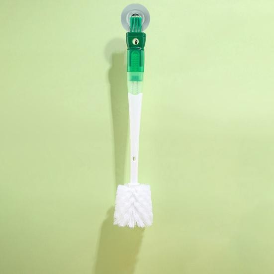 Perie 5 in 1 de Curatat Pahare, Cani, Sticle, cu Maner Lung, Accesorii pentru Spalarea Paielor si Capacelor, Usor de Agatat, 36x7x7cm, Verde-Alb [8]