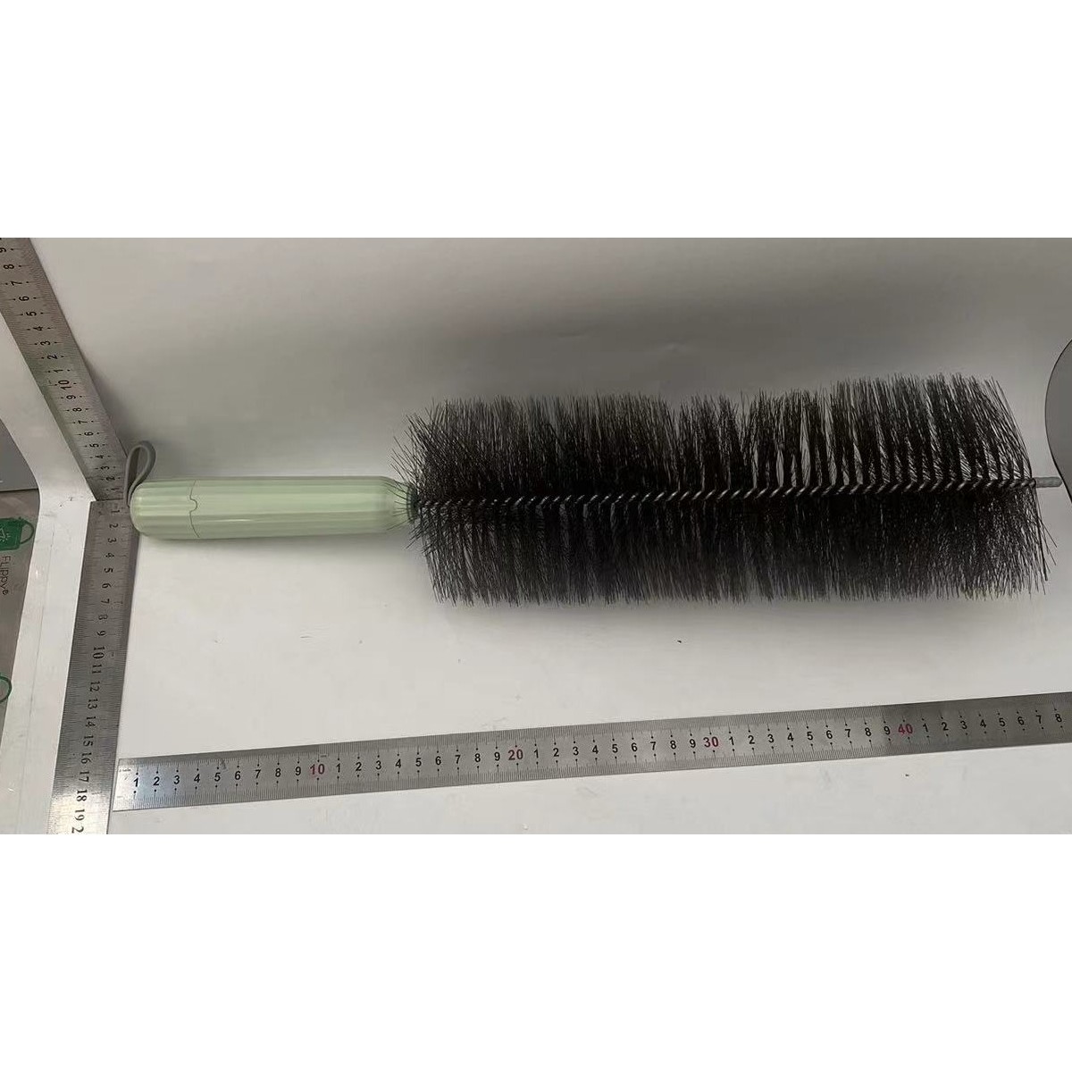 Perie Multifunctionala 2in1, de Curatare a Prafului, 38 x 11 cm, Perie si Burete, Verde [1]