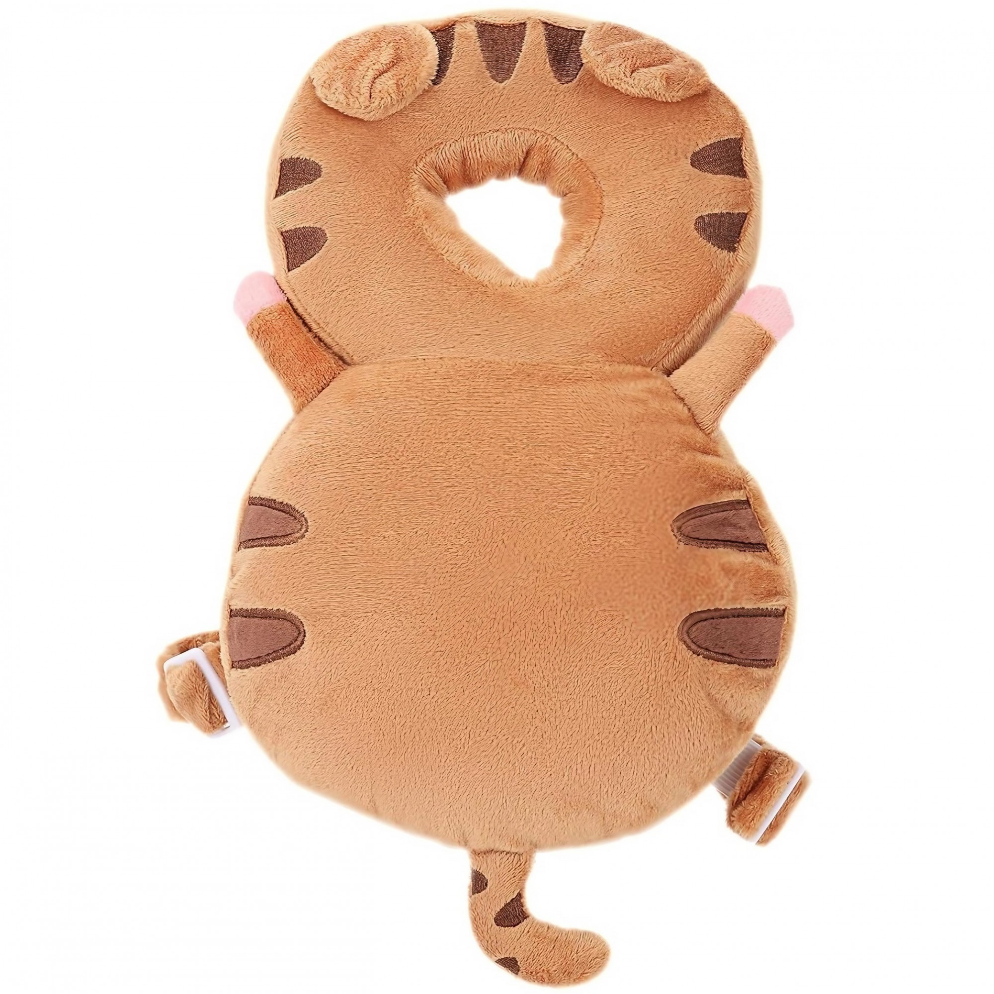 Perna tip Rucsac pentru Protectia Capului, Tetiera tip Tigru, pentru Bebelusi, 33x6x19 cm, 180 g, Maro [6]