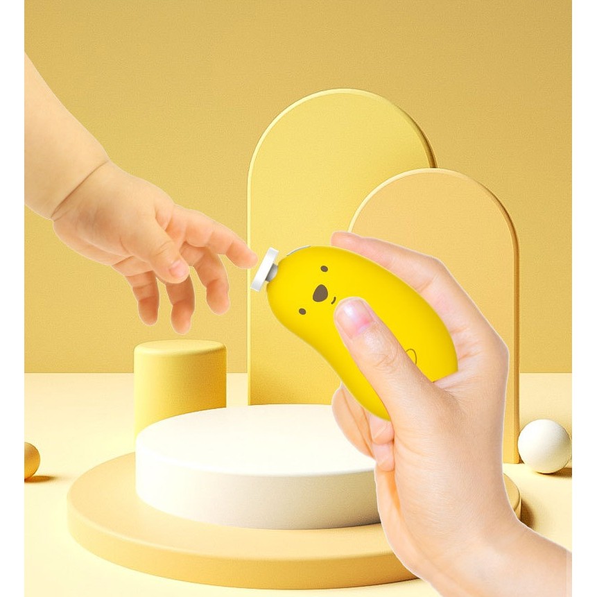 Pila Electrica, pentru Bebelusi si Adulti, din ABS, Incarcare USB, 6 Accesorii, cu Lumina Led, 8.8 x 4.9 cm, Galben [3]