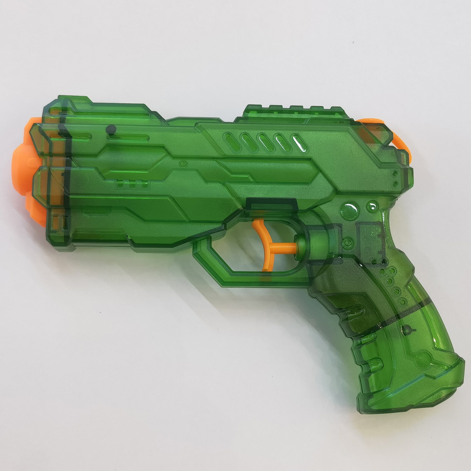 Pistol cu Apa, Pistol cu Apa pentru Copii, Manual, din Plastic, 23 x 16 x 4 cm, rezervor 250 ml, Verde [2]