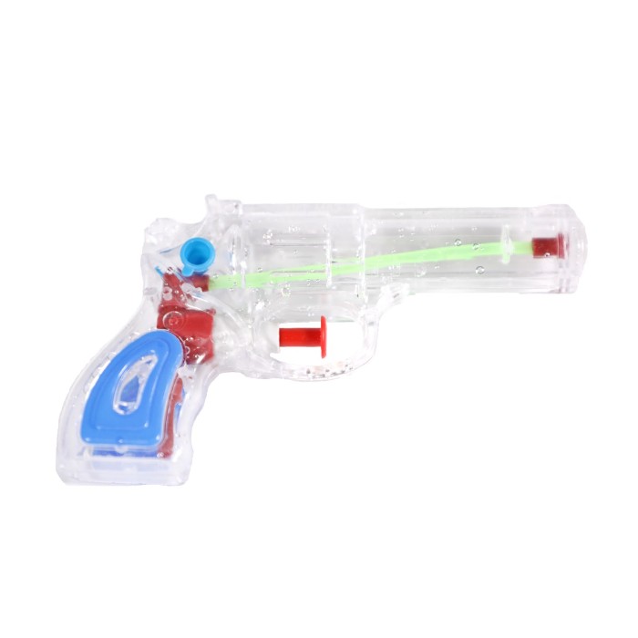 Pistoale cu apa - Pistol cu Apa, pentru Copii, din Plastic, 16 x 5 x 2 cm, Transparent/Albastru