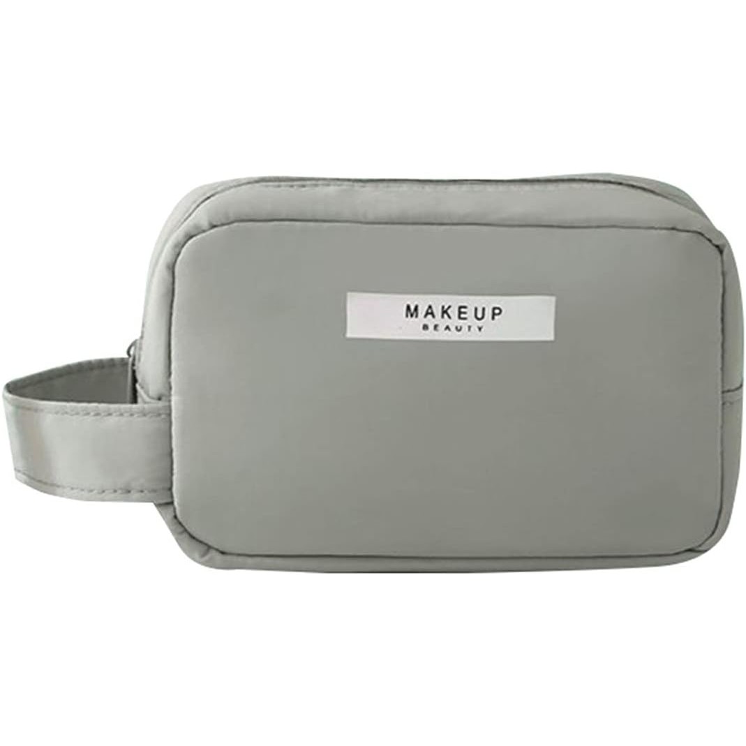 Genti Cosmetice si Organizare - Portfard, cu Maner, Material Impermeabil, pentru Cosmetice, 16 x 11 x 7 cm, Verde