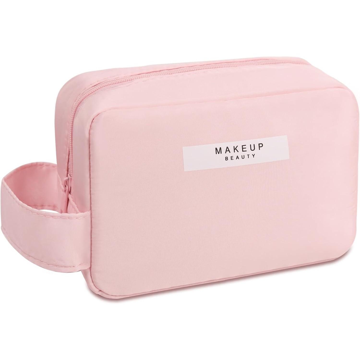 Genti Cosmetice si Organizare - Portfard, cu Maner, Material Impermeabil, pentru Cosmetice, 16 x 11 x 7 cm, Roz