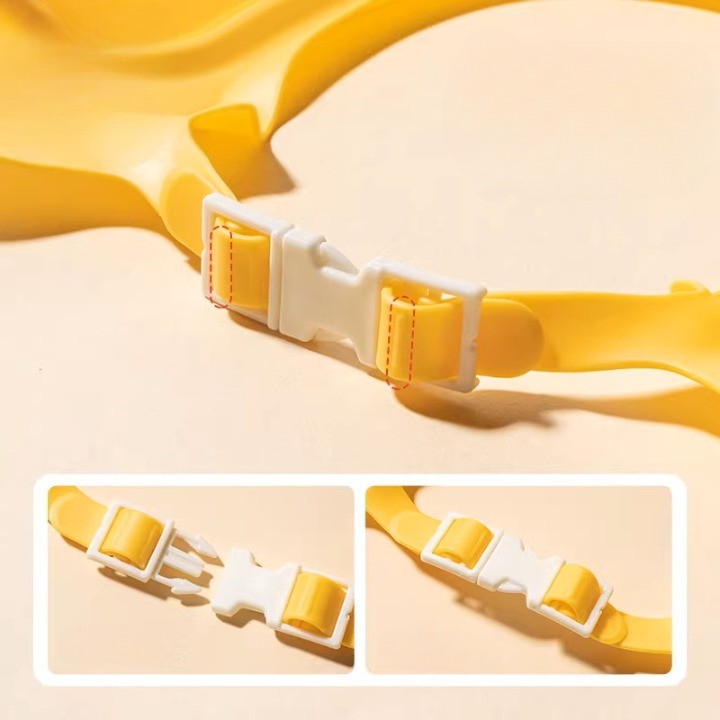 Viziera de Protectie Baie Pentru Copii, Fippy, Model Coronita Leu, Dimensiune ajustabila, Durabil, Usor de curatat, Impotriva Samponului, pentru Ochi si Urechi, TPE+PP, 21x20.5 cm, Galben [3]