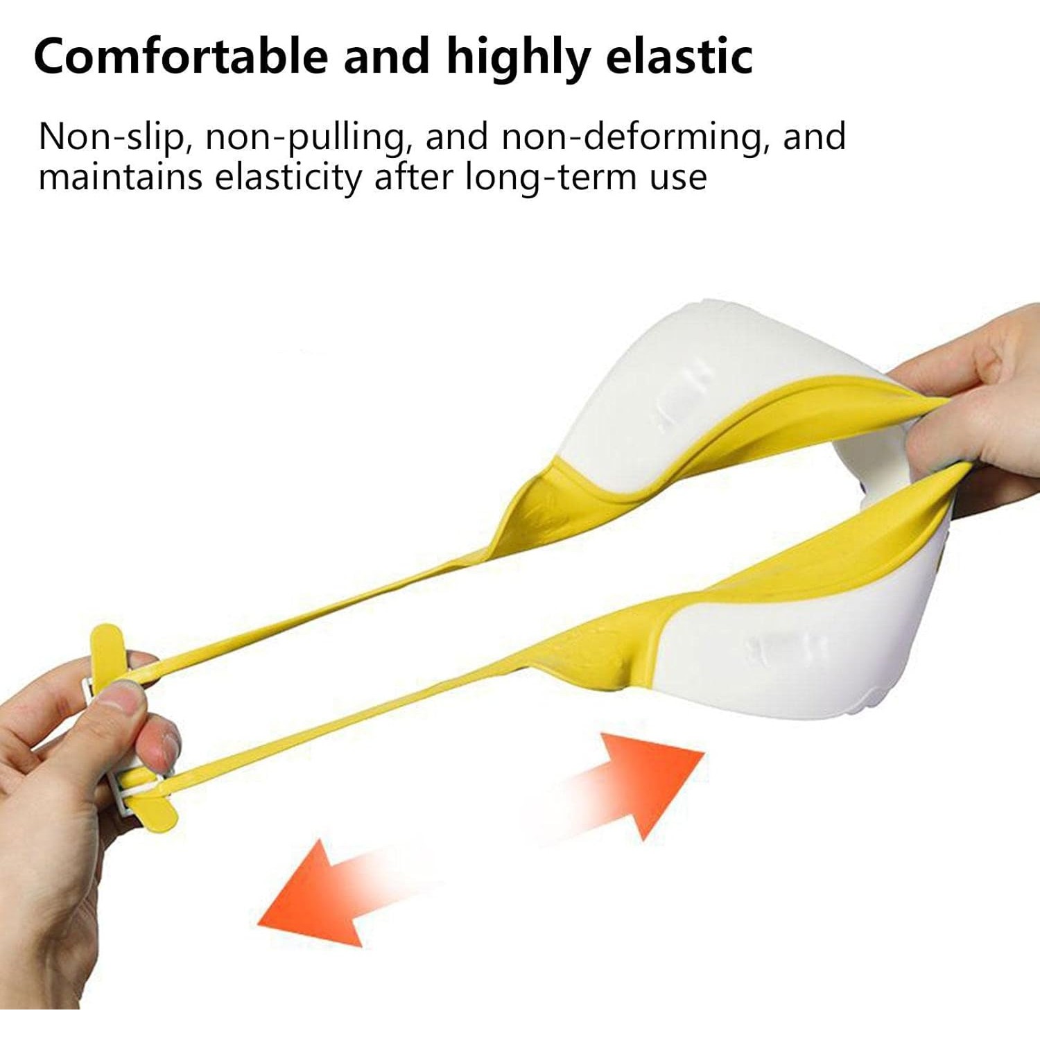 Viziera de Protectie Baie Pentru Copii, Fippy, Model Dinozaur, Dimensiune ajustabila, Durabil, Usor de curatat, Impotriva Samponului, pentru Ochi si Urechi, TPE+PP, 22x21 cm, Galben [7]