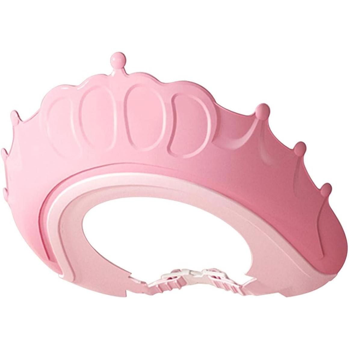 Articole pentru baie - Viziera de Protectie Baie Pentru Copii, Fippy, Model Coronita, Dimensiune ajustabila, Durabil, Usor de curatat, Impotriva Samponului, pentru Ochi si Urechi, TPE+PP, 24x22 cm, Roz