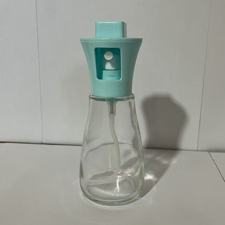 Pulverizator pentru Ulei, Pulverizator din Sticla pentru Otet sau Alte Lichide de Gatit, Simplu Reincarcabil, Multifunctionale, 17.3 x 5.6 cm, Capacitatea 170 ml, Albastru [2]