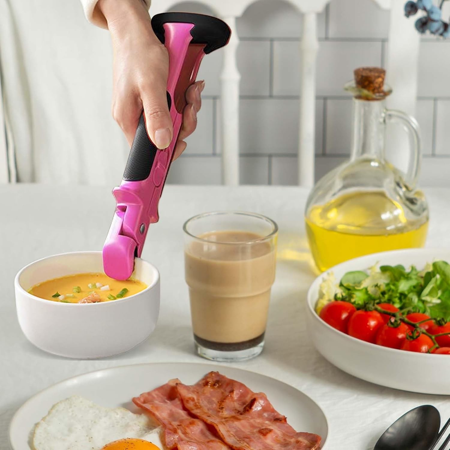 Cleste Anti-Oparire, Rezistent la Temperaturi Ridicate, 24 x 6.5 cm, Roz [4]