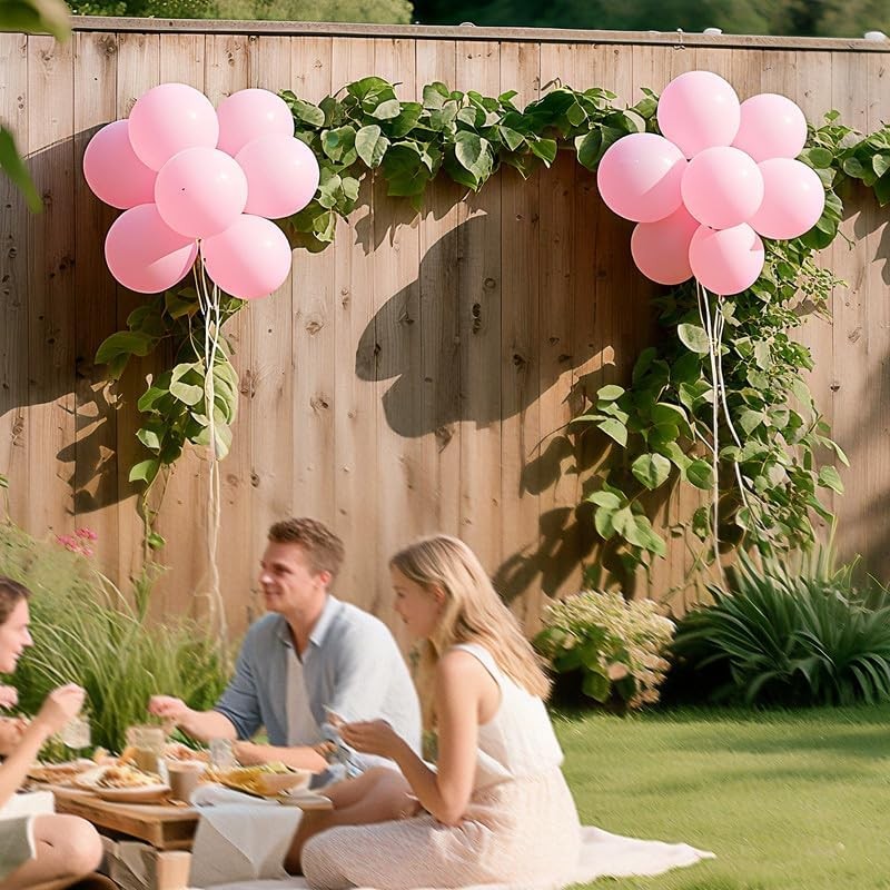 Set 12 Baloane, din Latex Standard, 13 cm, Roz Deschis [2]