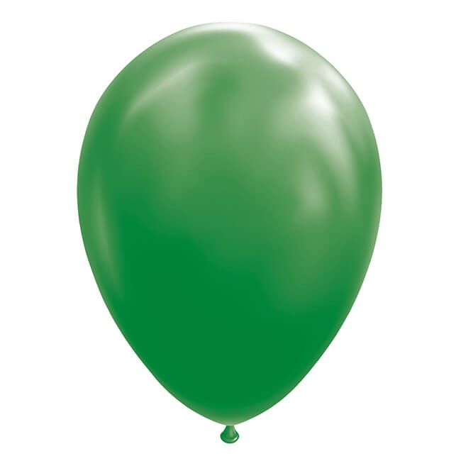 Baloane Latex - Set 12 Baloane, din Latex Standard, 13 cm, Verde Inchis