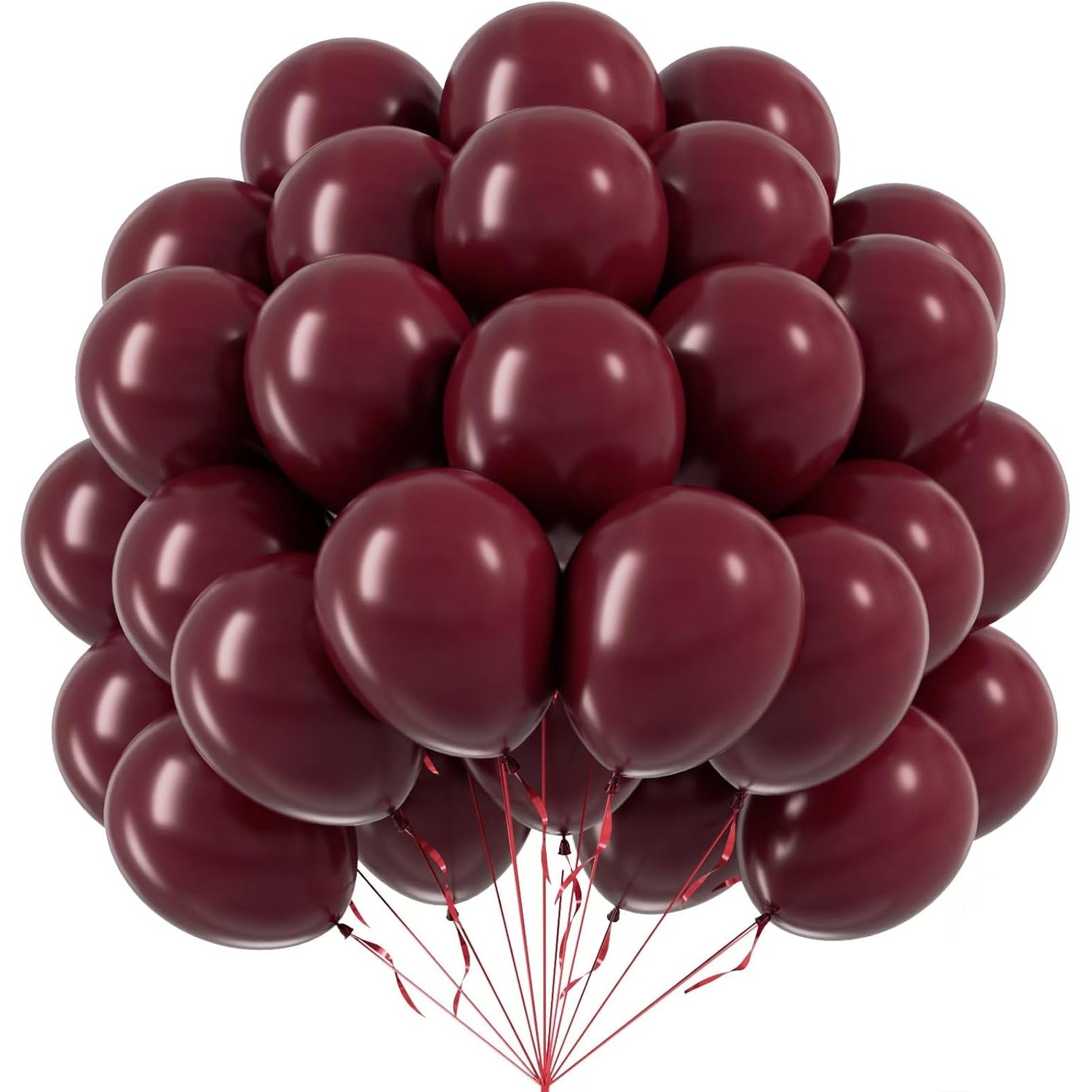 Set 12 Baloane, din Latex Standard, 25 cm, Grena [1]