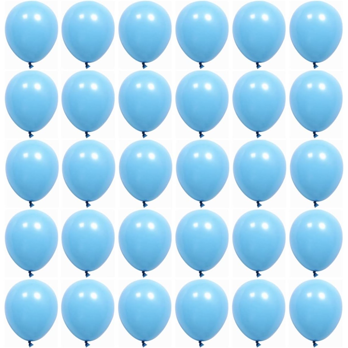 Set 12 Baloane, din Latex Standard, 30 cm, Albastru Deschis [4]