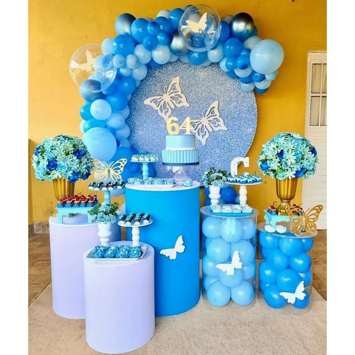 Set 12 Baloane, din Latex Standard, 30 cm, Albastru Deschis [3]