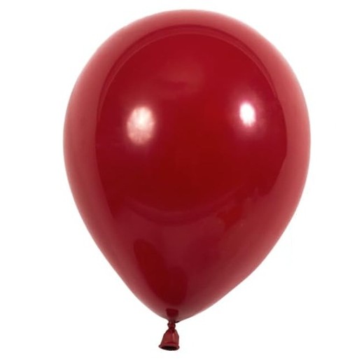 Baloane Latex - Set 12 Baloane, din Latex Standard, 25 cm, Rosu Inchis