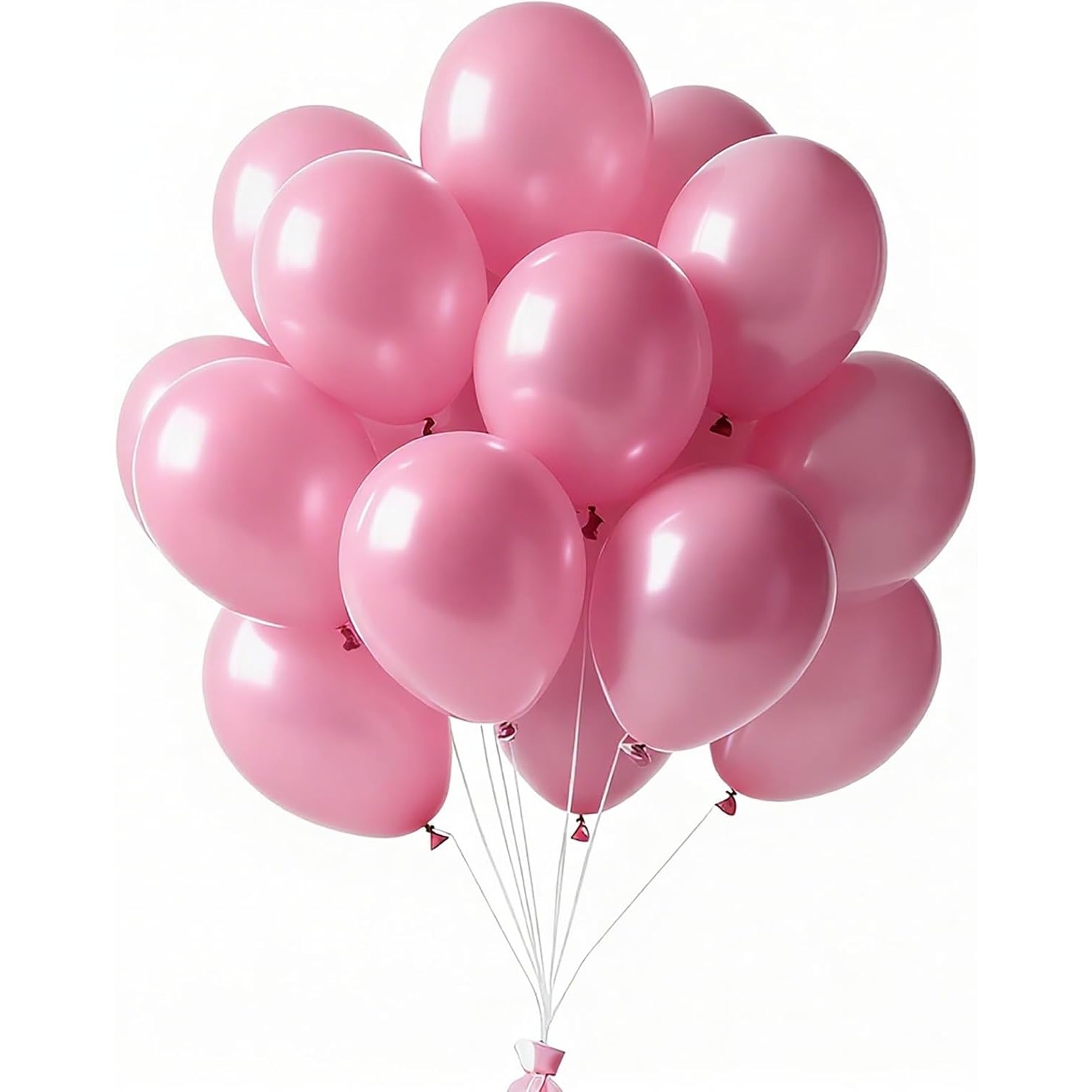 Set 12 Baloane, din Latex Standard, 30 cm, Roz Deschis [4]