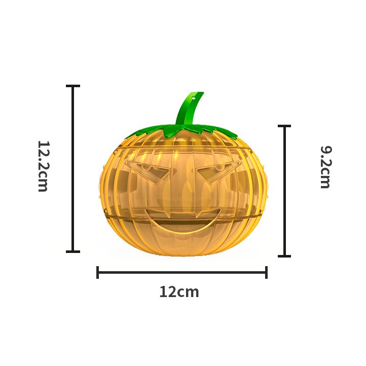 Set 2 Capcane pentru Insecte, Forma de Dovleac, 12x9.2x12.2 cm, din ABS, Portocaliu [4]