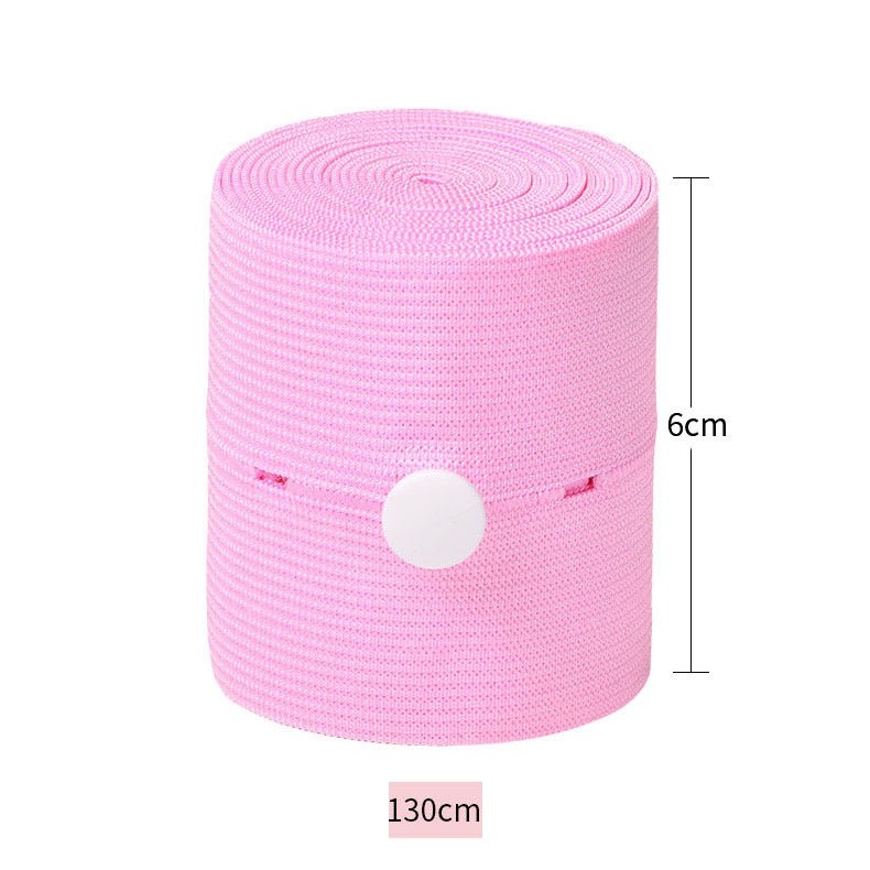 Set 2 Centuri de Monitorizare a Ritmului Cardiac Fetal, Material Moale si Elastic, 6 x 130 cm, Roz [3]