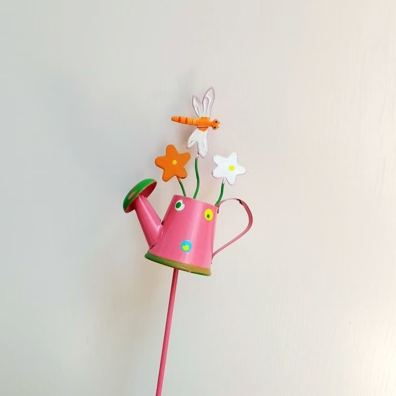 Set 3 Decoratiuni de Gradina, Model Stropitoare, din Fier, 28 x 5 cm, Multicolor [6]