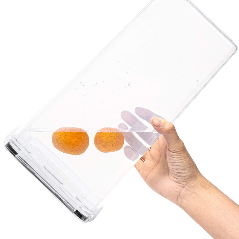 Set 4 Recipiente din Plastic, pentru Alimente/Obiecte, Inchidere Ermetica, 4 x 2.8l, Transparent [5]