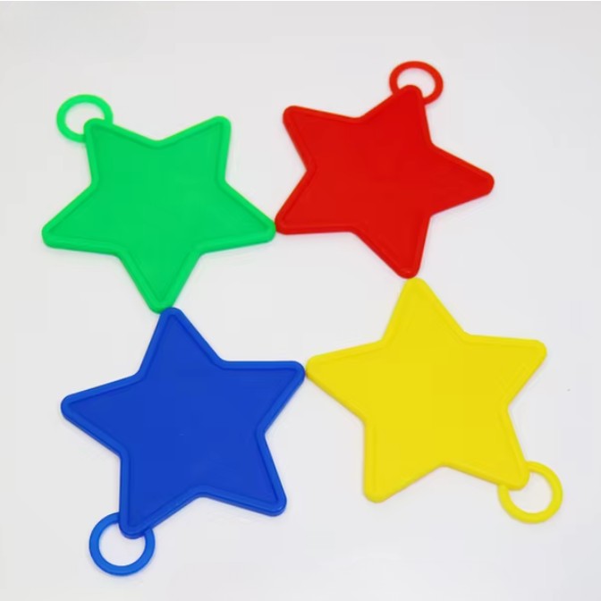 Set 4 Greutati pentru Baloanele cu Heliu, 32 grame, 8 grame Fiecare, Plastic, Forma Stelute, Multicolor [7]