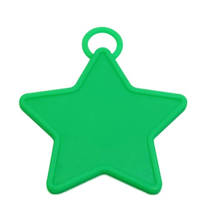 Set 4 Greutati pentru Baloanele cu Heliu, 60 grame, 15 grame fiecare, Plastic, Forma Stelute, Multicolor [4]