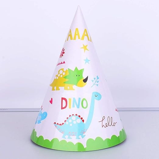 Set 6 Coifuri, Colectia Dino Park, 20 x 14 cm, din Carton, Multicolor [1]