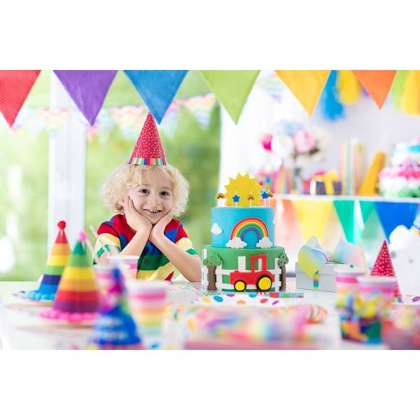 Set 6 Coifuri, Petrecere Copii, din Carton, 20 x 13.5 cm, Model 2 Happy Birthday, Multicolor [3]