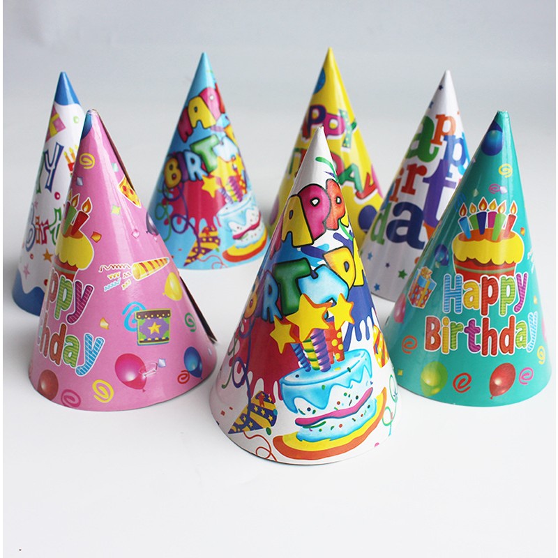 Set 6 Coifuri Happy Birthday, Modele Diverse, pentru Petrecere, Tematica Aniversare, Multicolor [10]