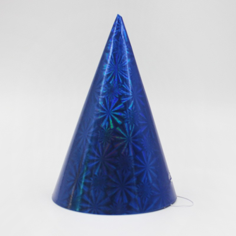 Set 6 Coifuri Metalizate, pentru Petrecere, Tematica Aniversare, Albastru [3]