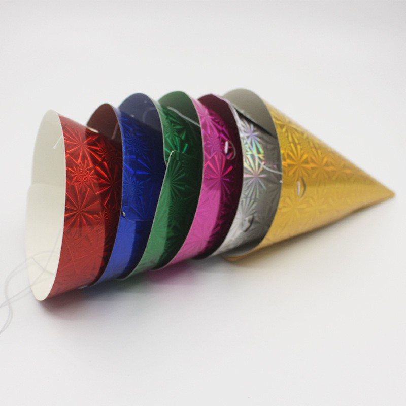 Set 6 Coifuri Metalizate, pentru Petrecere, Tematica Aniversare, Roz [4]