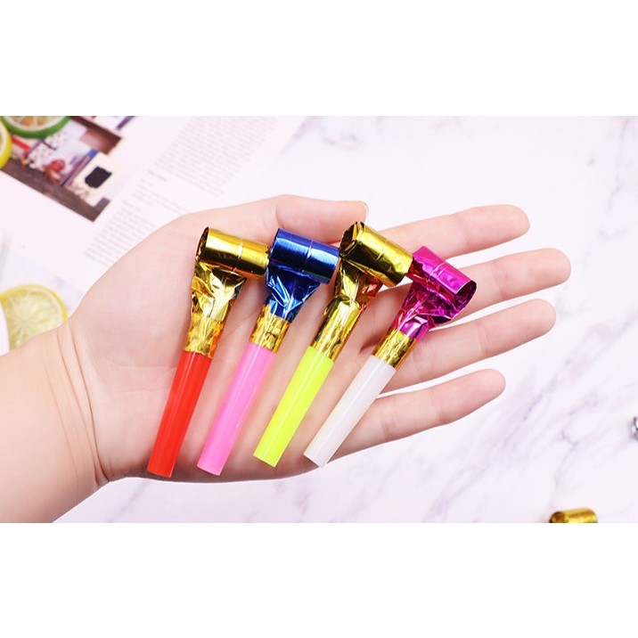 Set 6 Suflatori, pentru Petrecere, Tematica Aniversare, 8 cm, Multicolore [4]