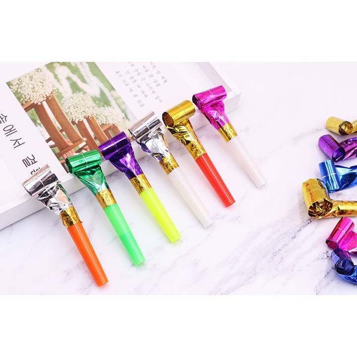 Set 6 Suflatori, pentru Petrecere, Tematica Aniversare, 8 cm, Multicolore [2]