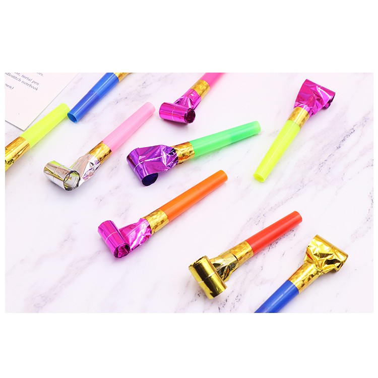 Set 6 Suflatori, pentru Petrecere, Tematica Aniversare, 8 cm, Multicolore [6]
